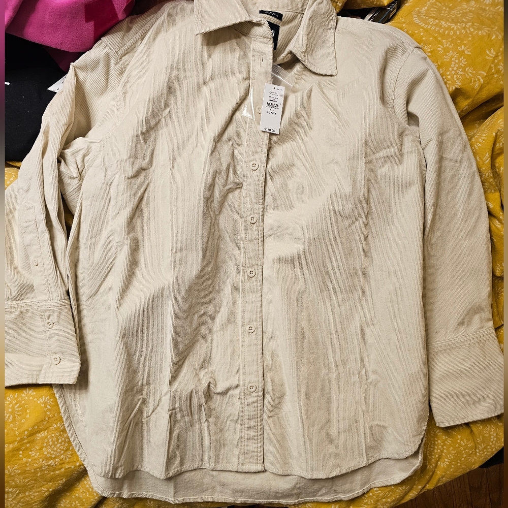 Nwt Womens Button Up Over Shirt